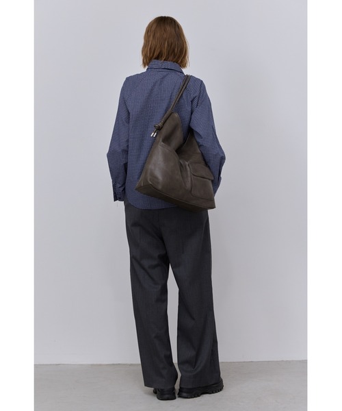 アウトポケットドロストハンドルバッグ / A4サイズ、14インチPC対応