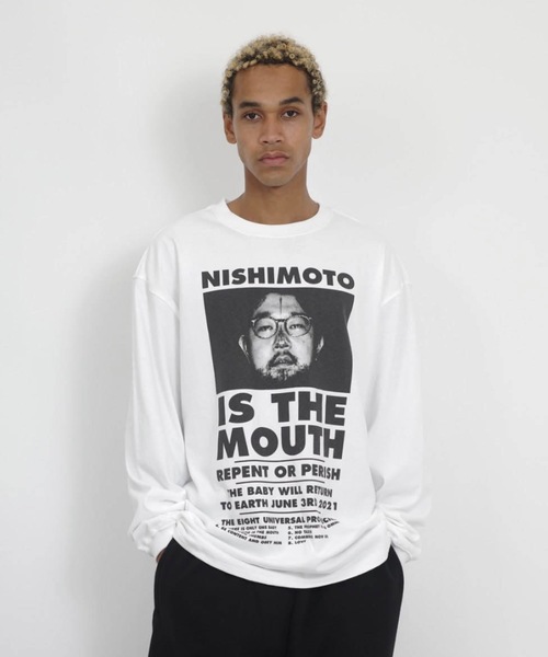 NISHIMOTO IS THE MOUTH（ニシモト イズ ザ マウス）の「CLASSIC L/S TEE | NISHIMOTO IS THE MOUTH（Tシャツ/カットソー・メンズ・ホワイト/ライトイエロー/スモークピンク/ブラック・MEDIUM/LARGE/X-LARGE）」の2枚目の写真