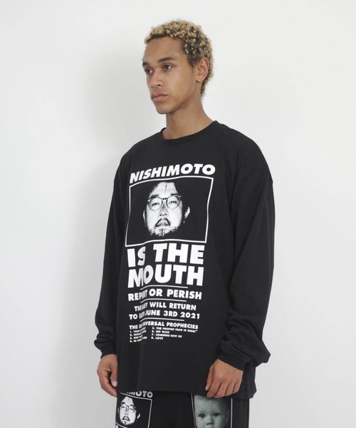 NISHIMOTO IS THE MOUTH（ニシモト イズ ザ マウス）の「CLASSIC L/S TEE | NISHIMOTO IS THE MOUTH（Tシャツ/カットソー・メンズ・ホワイト/ライトイエロー/スモークピンク/ブラック・MEDIUM/LARGE/X-LARGE）」の5枚目の写真