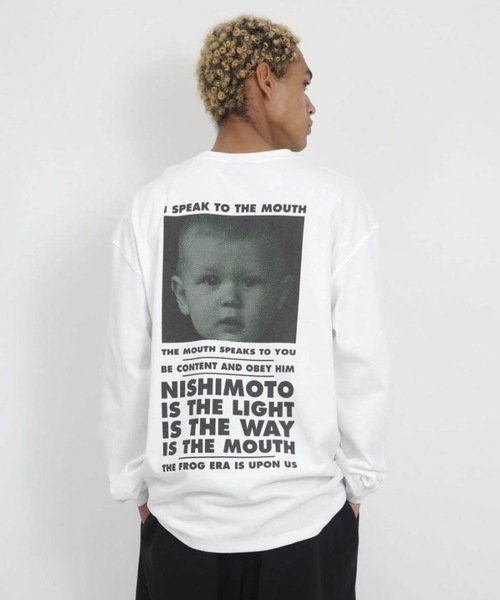 NISHIMOTO IS THE MOUTH（ニシモト イズ ザ マウス）の「CLASSIC L/S TEE | NISHIMOTO IS THE MOUTH（Tシャツ/カットソー・メンズ・ホワイト/ライトイエロー/スモークピンク/ブラック・MEDIUM/LARGE/X-LARGE）」の8枚目の写真