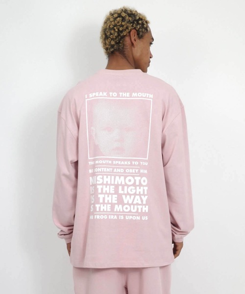 NISHIMOTO IS THE MOUTH（ニシモト イズ ザ マウス）の「CLASSIC L/S TEE | NISHIMOTO IS THE MOUTH（Tシャツ/カットソー・メンズ・ホワイト/ライトイエロー/スモークピンク/ブラック・MEDIUM/LARGE/X-LARGE）」の10枚目の写真