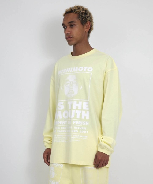 NISHIMOTO IS THE MOUTH（ニシモト イズ ザ マウス）の「CLASSIC L/S TEE | NISHIMOTO IS THE MOUTH（Tシャツ/カットソー・メンズ・ホワイト/ライトイエロー/スモークピンク/ブラック・MEDIUM/LARGE/X-LARGE）」の11枚目の写真