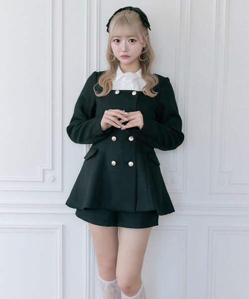 OLIVE des OLIVE（オリーブデオリーブ）の「【Belle Charme/セットアップ対応】クラシカルショートパンツ（その他パンツ・レディース・チャコールグレー/ブラック・FREE）」の21枚目の写真