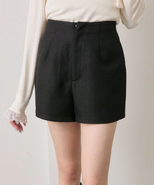 OLIVE des OLIVE（オリーブデオリーブ）の「【Belle Charme/セットアップ対応】クラシカルショートパンツ（その他パンツ・レディース・チャコールグレー/ブラック・FREE）」の14枚目の写真