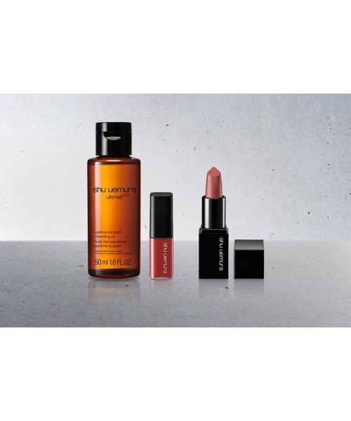 shu uemura 口紅 4色セット　リップ shu uemuraの口紅 キヌケアグローアップ＆キヌケアヌードを使っ