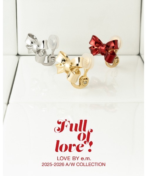 LOVE BY e.m. (ラブバイイーエム)の「ミニリボンイヤリング/25-26AW/レディース(イヤリング・レディース・シルバー/ゴールド・FREE)」の12枚目の写真