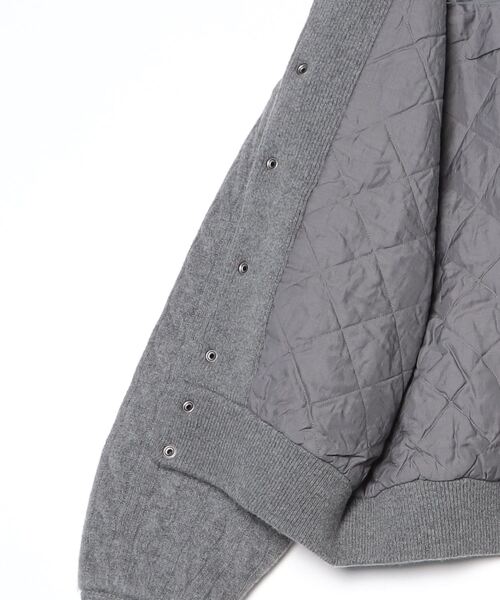 ケーブルニット ウールカシミヤ ボンバー ジャケット（ブルゾン