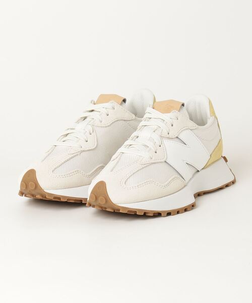 NEW BALANCE(ニューバランス)の「ニューバランス New Balance 327_(スニーカー・レディース・ホワイト×イエロー・23.0cm/23.5cm/24.0cm/24.5cm/25.0cm)」の1枚目の写真