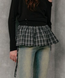 3.3 Field Trip  | 3.3 Field Trip／ラップチェックスカート(ベルト)
