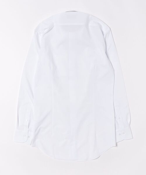 TOKYO SHIRTS（トウキョウシャツ）の「【吸水速乾】【COFREX】形態安定ノンアイロン ボタンダウン 長袖ビジネスワイシャツ（大きいサイズ・長いサイズ）（ビジネスシャツ・メンズ・ホワイト・首回り39cm-裄丈88cm/首回り41cm-裄丈90cm/首回り42cm-裄丈90cm/首回り43cm-裄丈90cm/首回り45cm-裄丈82cm/首回り45cm-裄丈86cm/首回り47cm-裄丈86cm/首回り47cm-裄丈90cm/首回り45cm-裄丈90cm）」の7枚目の写真