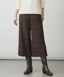 milledタータンラメチェック クロップド パンツ