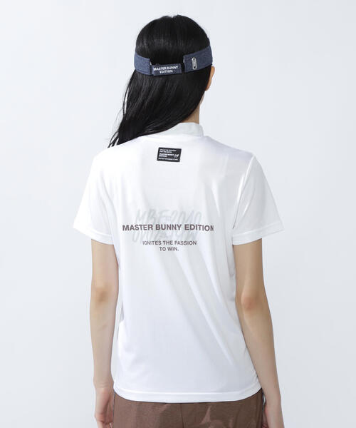超美品　マスターバニーエディション　モックネック　半袖シャツ　ホワイト　サイズ5 超美品】マスターバニーエディション メンズ 半袖モックネック 白