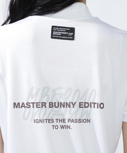 MASTER BUNNY EDITION メッシュストレッチシャツ MASTER BUNNY EDITION】ベアメッシュ半袖モックネックカットソー（T
