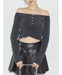 EVRIS | モールオフショルニットトップス(ニット/セーター)