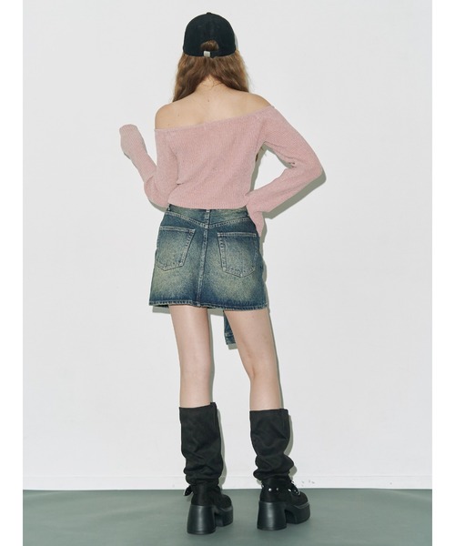 EVRIS（エヴリス）の「モールオフショルニットトップス（ニット/セーター・レディース・アイボリー/ブラック/ブルー/ピンク・FREE）」の17枚目の写真