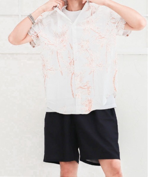 B.I.D.（ビーアイディー）の「【2点セット】アロハシャツ&ハーフパンツ（その他トップス・メンズ・H/J/A/F/I/G・X-LARGE/MEDIUM）」の2枚目の写真