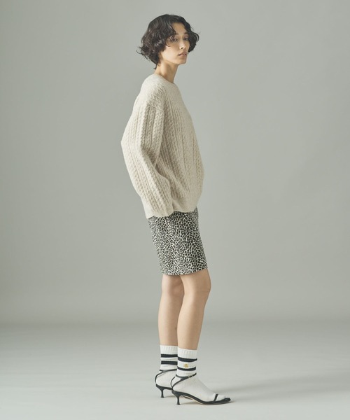 Curensology(カレンソロジー)/シャギーケーブルニットプルオーバー