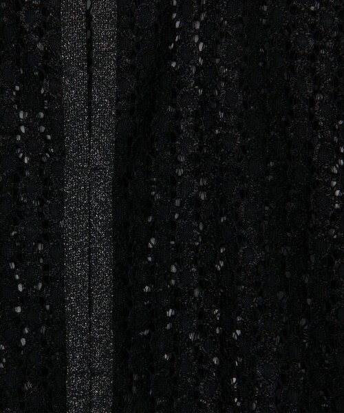 MICO COULIER（ミコクリエ）の「シャイニーラッセルレースクルーネックカーディガン ブラウス（シャツ/ブラウス・レディース・ネイビー/ブラック・38）」の13枚目の写真