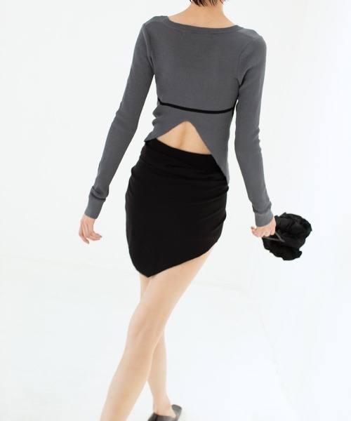 leinwande(ラインヴァンド)の「Scarf Knit Shorts(その他パンツ・レディース・グレー/グリーン/ブラック・ONE SIZE)」の11枚目の写真