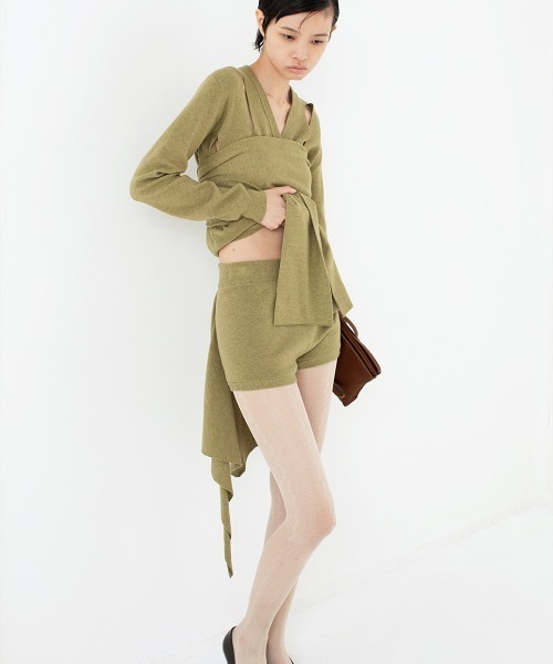 leinwande(ラインヴァンド)の「Scarf Knit Shorts(その他パンツ・レディース・グレー/グリーン/ブラック・ONE SIZE)」の8枚目の写真
