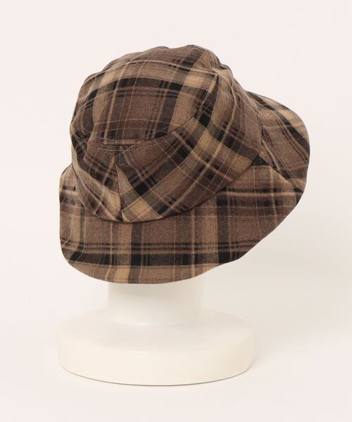 go slow caravan（ゴースローキャラバン）の「フランネルチェック マルチトップハット（ハット・メンズ・レッド/ベージュ・FREE）」の21枚目の写真
