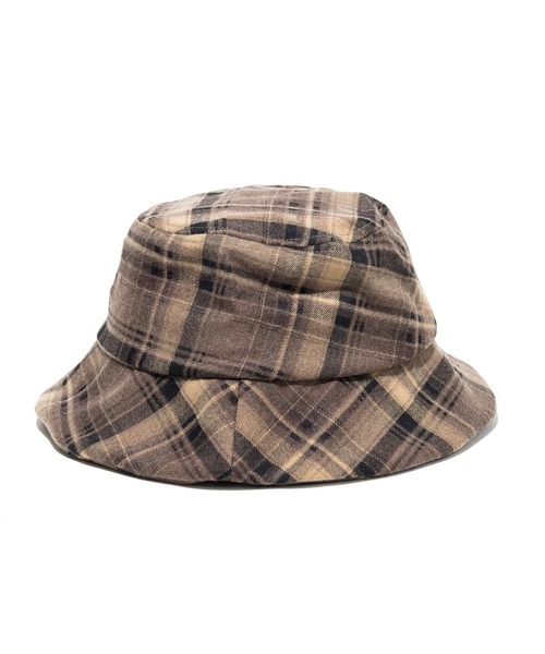 go slow caravan（ゴースローキャラバン）の「フランネルチェック マルチトップハット（ハット・メンズ・レッド/ベージュ・FREE）」の5枚目の写真