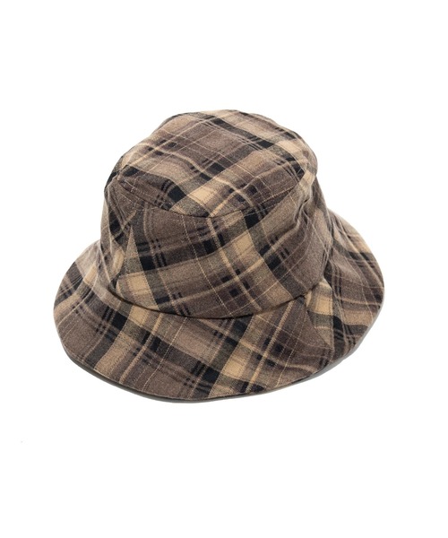 go slow caravan（ゴースローキャラバン）の「フランネルチェック マルチトップハット（ハット・メンズ・レッド/ベージュ・FREE）」の6枚目の写真