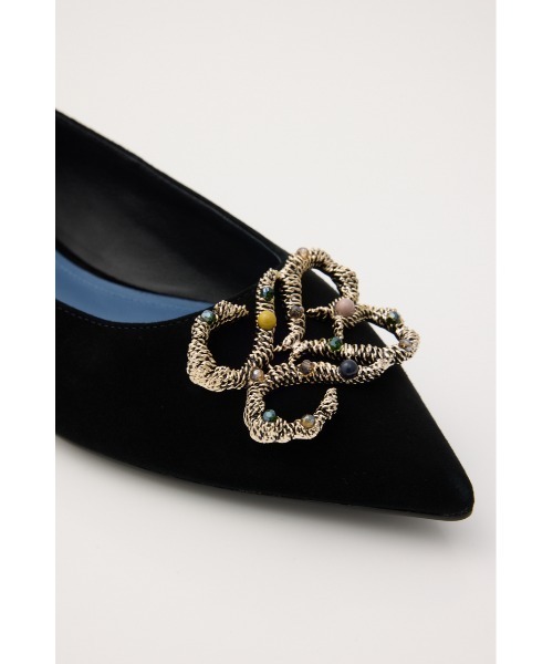 セール】カラーグレインバックルフラット（パンプス）｜STACCATO