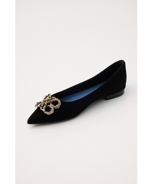 STACCATO(スタッカート)の「カラーグレインバックルフラット(パンプス・レディース・ダークベージュ/ダークブラック・22.5cm/23cm/23.5cm/24cm/24.5cm)」の9枚目の写真