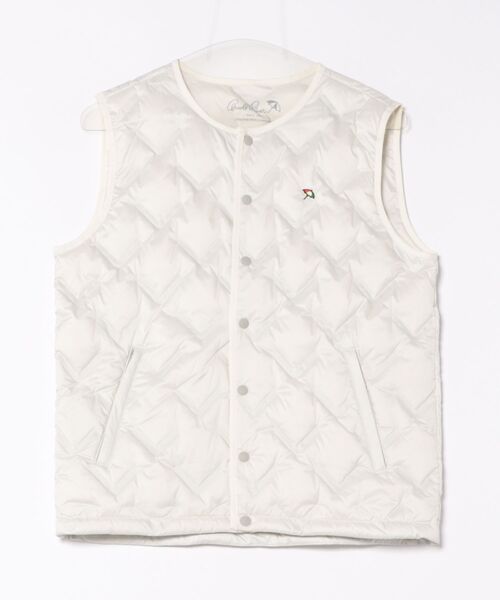 Arnold Palmer(アーノルドパーマー)の「シームレス シェア インナーダウンベスト(ダウンベスト・レディース・ダークベージュ/オフホワイト/ブラック・LL/L/M/S/XS)」の14枚目の写真