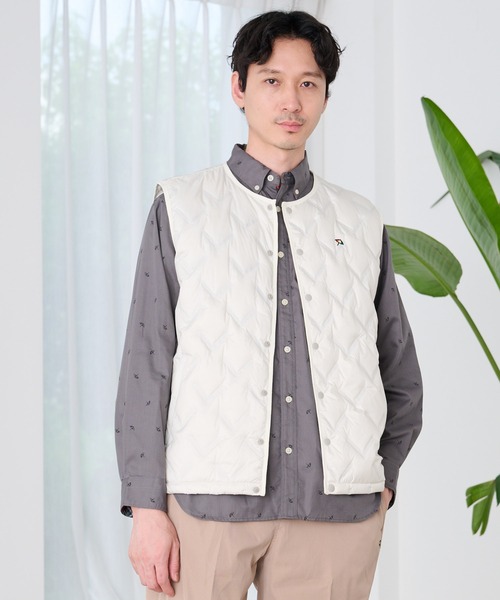 Arnold Palmer(アーノルドパーマー)の「シームレス シェア インナーダウンベスト(ダウンベスト・レディース・ダークベージュ/オフホワイト/ブラック・LL/L/M/S/XS)」の21枚目の写真