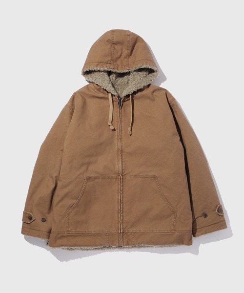 ADAM ET ROPE'（アダムエロペ）の「リバーシブルフーデットジャケット（その他アウター・メンズ・ブラック/キャメル・M/L）」の6枚目の写真