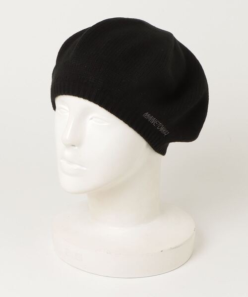 Minnetonka（ミネトンカ）の「【MINNETONKA/ミネトンカ】MTK EX KNIT BERET　ニットベレー（ハンチング/ベレー帽・レディース・グレー/ブラウン/ブラック/アイボリー・FREE）」の2枚目の写真