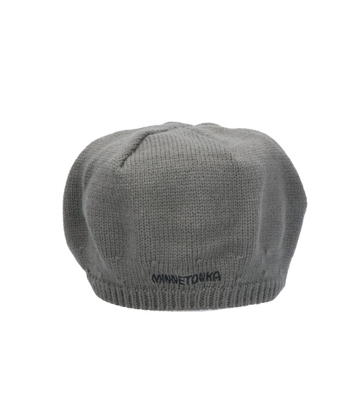 Minnetonka（ミネトンカ）の「【MINNETONKA/ミネトンカ】MTK EX KNIT BERET　ニットベレー（ハンチング/ベレー帽・レディース・グレー/ブラウン/ブラック/アイボリー・FREE）」の7枚目の写真