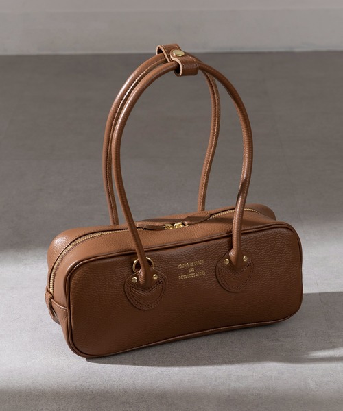 YOUNG&OLSEN The DRYGOODS STORE(ヤングアンドオルセン)の「【YOUNG&OLSEN】EMBOSSED LEATHER STUDENT S(ハンドバッグ・レディース・ブラウン/ベージュ/ブラック/ピンク/グレー・FREE)」の3枚目の写真