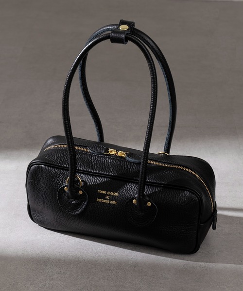 YOUNG&OLSEN The DRYGOODS STORE(ヤングアンドオルセン)の「【YOUNG&OLSEN】EMBOSSED LEATHER STUDENT S(ハンドバッグ・レディース・ブラウン/ベージュ/ブラック/ピンク/グレー・FREE)」の2枚目の写真