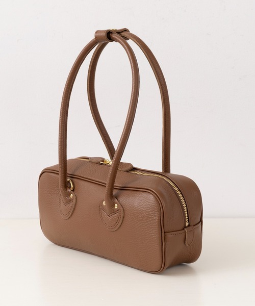 YOUNG&OLSEN The DRYGOODS STORE(ヤングアンドオルセン)の「【YOUNG&OLSEN】EMBOSSED LEATHER STUDENT S(ハンドバッグ・レディース・ブラウン/ベージュ/ブラック/ピンク/グレー・FREE)」の10枚目の写真