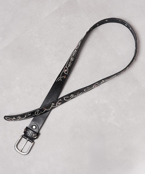 1111clothing(ワンフォークロージング)の「ジュエリー スタッズ ベルト / Jewelry Stud Belt(ベルト・メンズ・ブラック系・FREE)」の6枚目の写真