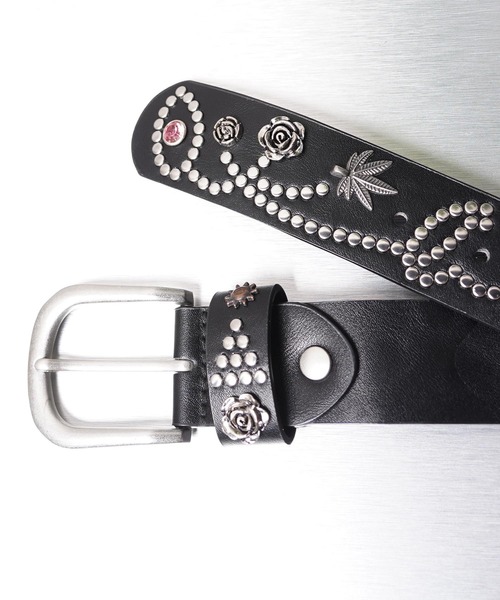 1111clothing(ワンフォークロージング)の「ジュエリー スタッズ ベルト / Jewelry Stud Belt(ベルト・メンズ・ブラック系・FREE)」の5枚目の写真
