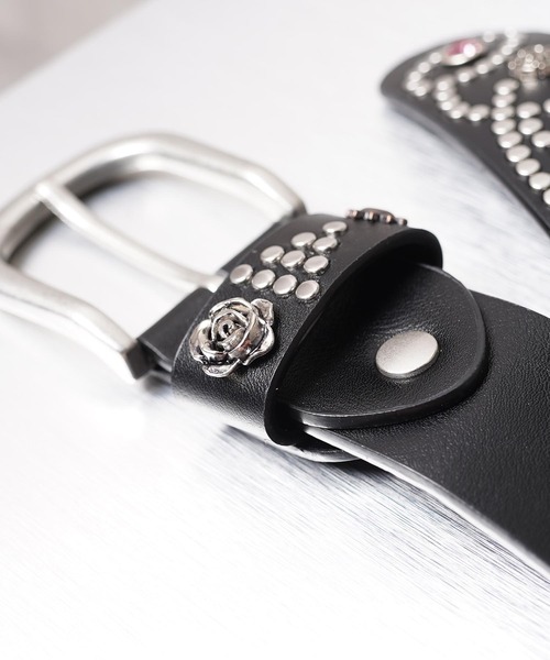 1111clothing(ワンフォークロージング)の「ジュエリー スタッズ ベルト / Jewelry Stud Belt(ベルト・メンズ・ブラック系・FREE)」の9枚目の写真