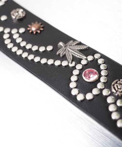 1111clothing(ワンフォークロージング)の「ジュエリー スタッズ ベルト / Jewelry Stud Belt(ベルト・メンズ・ブラック系・FREE)」の7枚目の写真