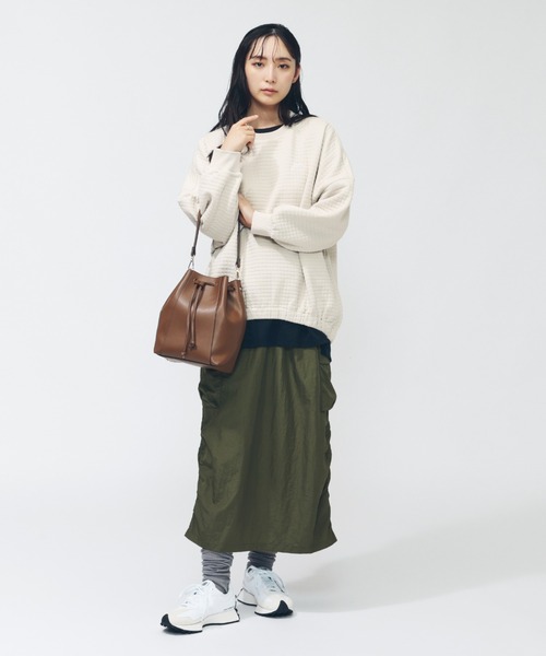NEW BALANCE（ニューバランス）の「【別注】ニューバランス New Balance THE CITY シャイニーカーゴスカート 限定コラボ（スカート・レディース・グレー/ブラック/グリーン・L/M）」の6枚目の写真