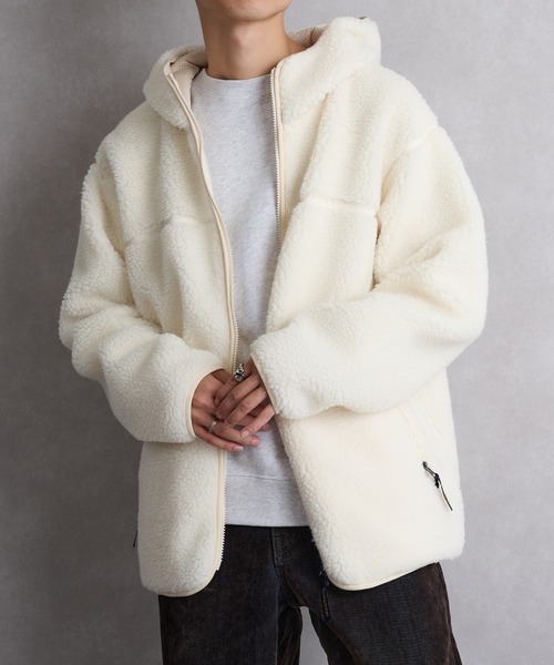 PENDLETON（ペンドルトン）の「【PENDLETON】ジップフーディ 5475-1025（パーカー・メンズ・チャコールグレー/アイボリー・M/L/S）」の4枚目の写真