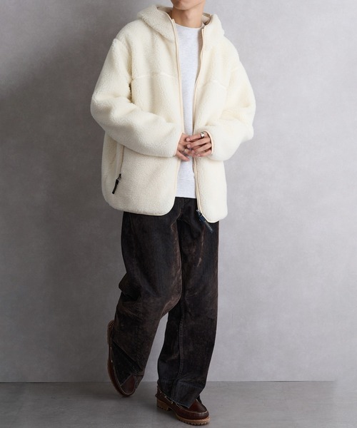 PENDLETON（ペンドルトン）の「【PENDLETON】ジップフーディ 5475-1025（パーカー・メンズ・チャコールグレー/アイボリー・M/L/S）」の9枚目の写真