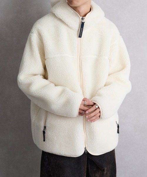 PENDLETON（ペンドルトン）の「【PENDLETON】ジップフーディ 5475-1025（パーカー・メンズ・チャコールグレー/アイボリー・M/L/S）」の3枚目の写真