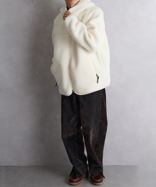 PENDLETON（ペンドルトン）の「【PENDLETON】ジップフーディ 5475-1025（パーカー・メンズ・チャコールグレー/アイボリー・M/L/S）」の8枚目の写真