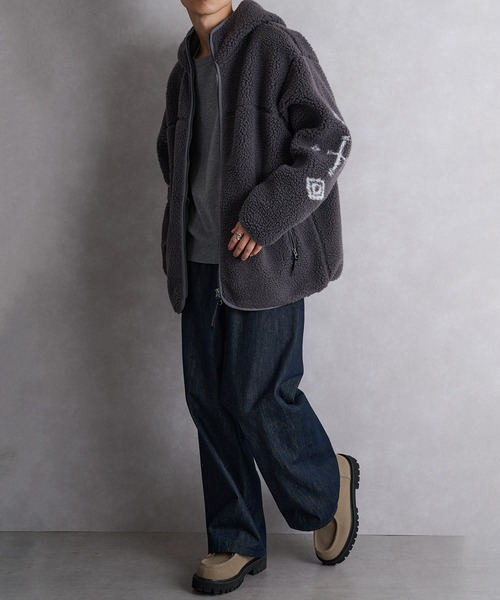 PENDLETON（ペンドルトン）の「【PENDLETON】ジップフーディ 5475-1025（パーカー・メンズ・チャコールグレー/アイボリー・M/L/S）」の18枚目の写真