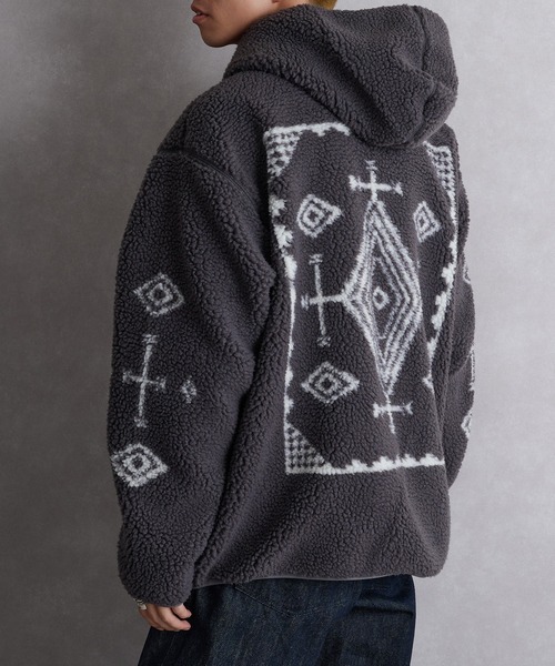 PENDLETON（ペンドルトン）の「【PENDLETON】ジップフーディ 5475-1025（パーカー・メンズ・チャコールグレー/アイボリー・M/L/S）」の16枚目の写真