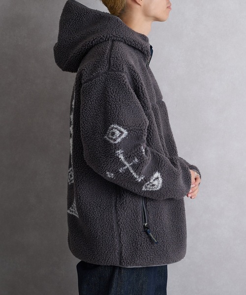 PENDLETON（ペンドルトン）の「【PENDLETON】ジップフーディ 5475-1025（パーカー・メンズ・チャコールグレー/アイボリー・M/L/S）」の15枚目の写真