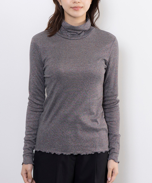 NARACAMICIE(ナラカミーチェ)の「【NARACAMICIE】オーロララメタートルプルオーバー(Tシャツ/カットソー・レディース・グレー・XL/M)」の3枚目の写真